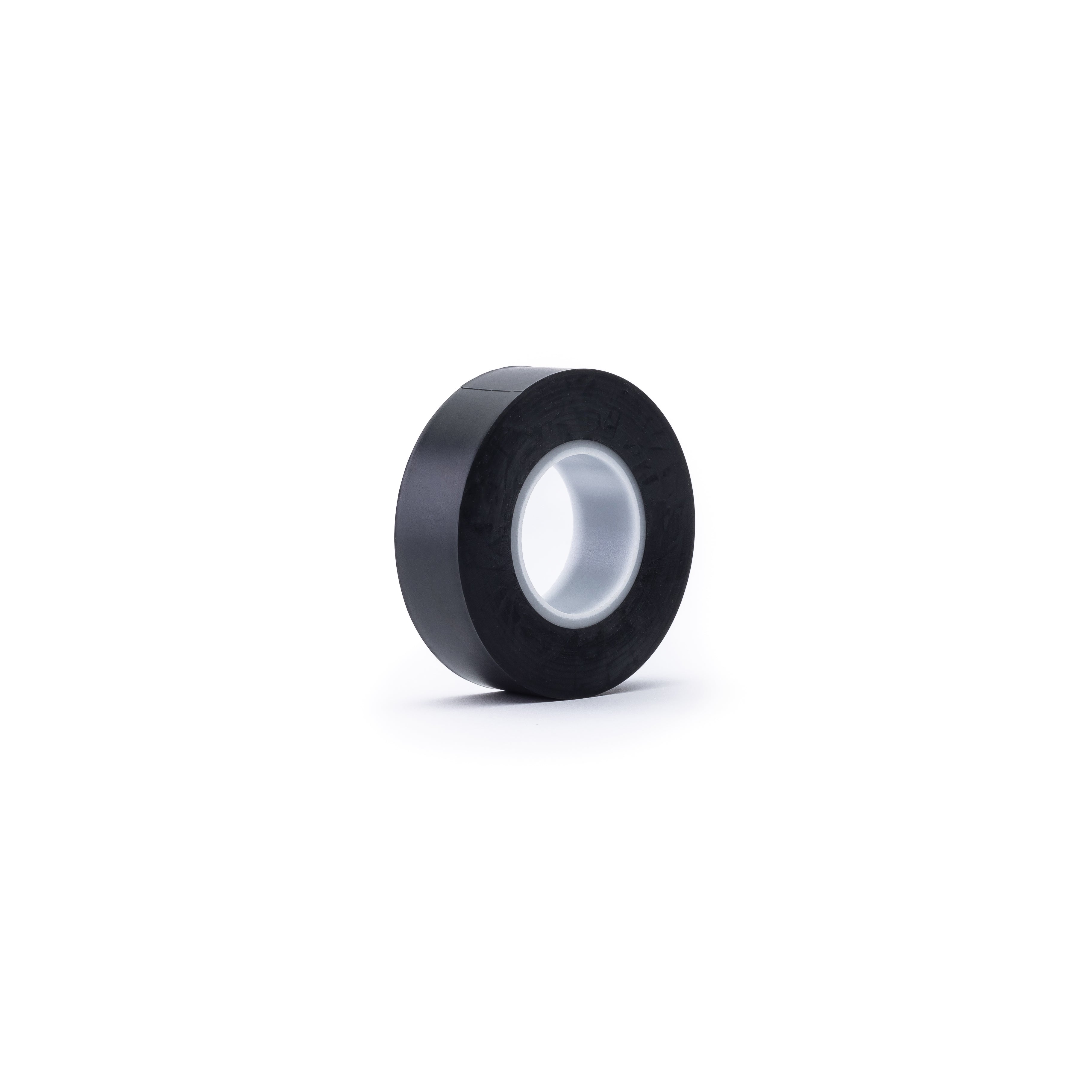 rol uit doos met 48x MegaTape UT7 PVC tape 19 mm zwart 20 m rol voor events, theater en beurzen