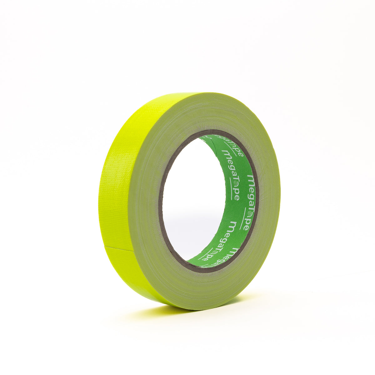 MegaTape UT70 fluor gaffa tape 25 m op rol 25 mm geel voor events, theater en beurzen