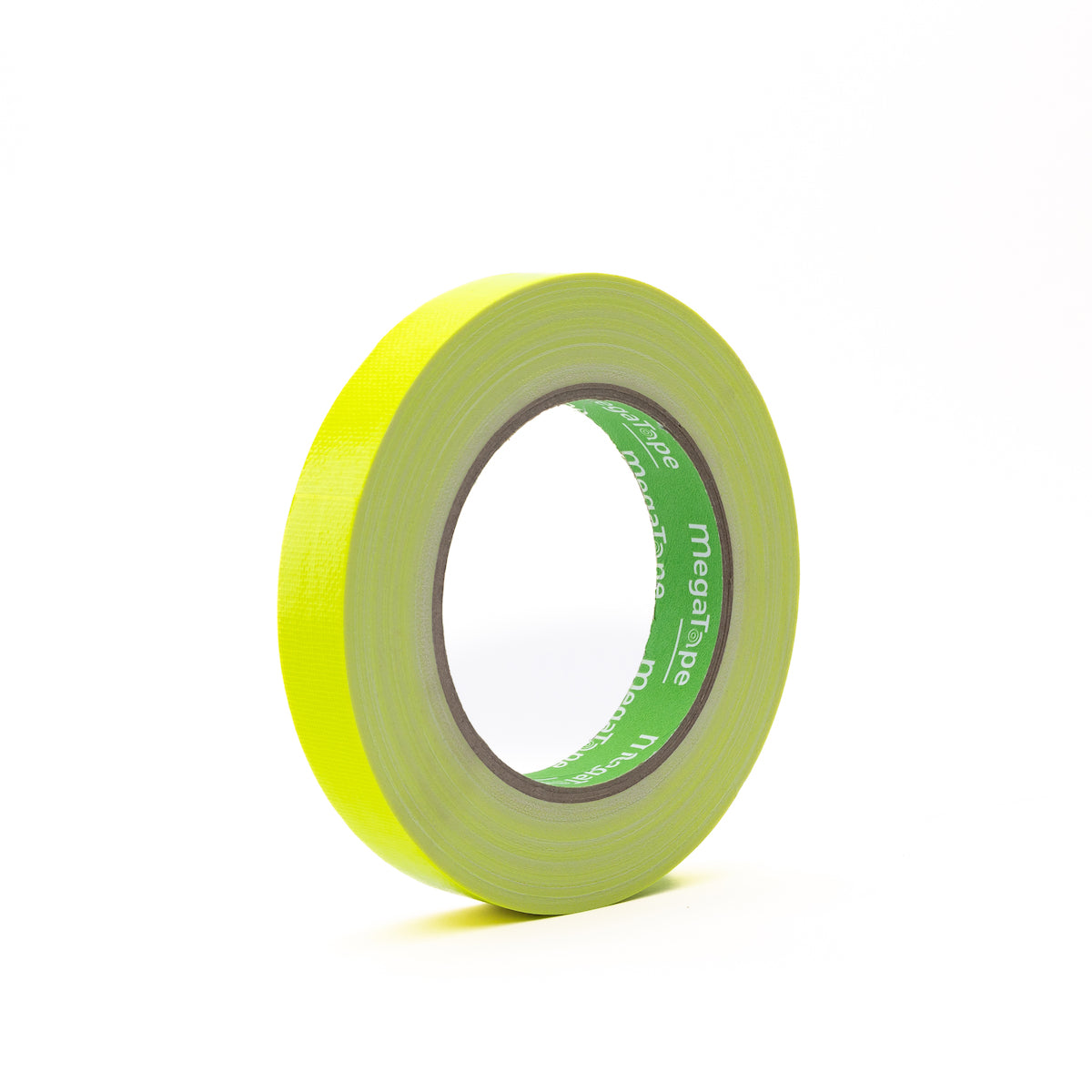 MegaTape UT70 fluor gaffa tape 25 m op rol 19 mm geel voor events, theater en beurzen